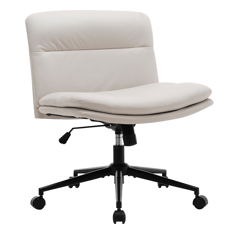 صندلی اداری خانه بدون بازوی پهن سفید (Y-C56)