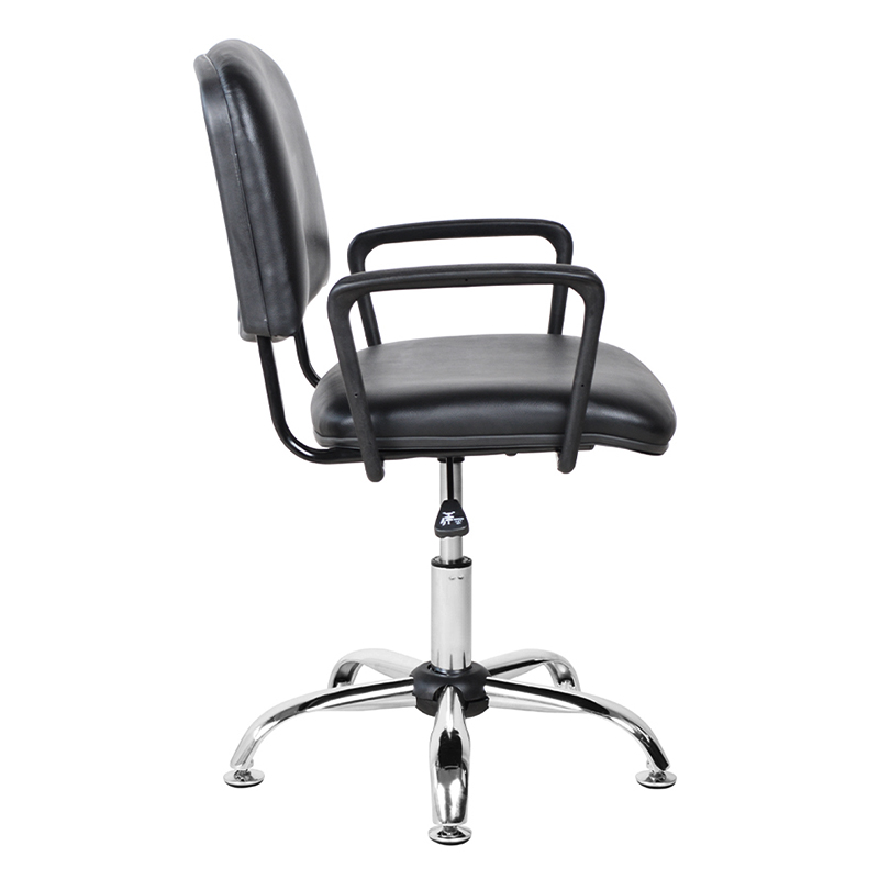 صندلی سالنی پشتی فلزی PU با کروم گلاید (M-6118)