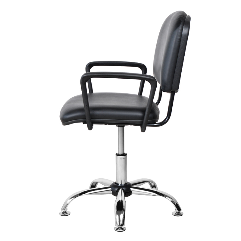 صندلی سالنی پشتی فلزی PU با کروم گلاید (M-6118)